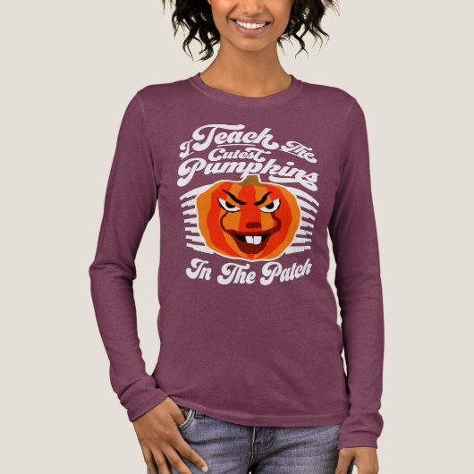 Ich unterrichte Niedliche Kürpen - Witziger Hallow Tri-Blend Shirt (Vorderseite)