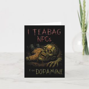 Ich unterrichte NPCs für Dopamin - Lustiger Zombie Karte