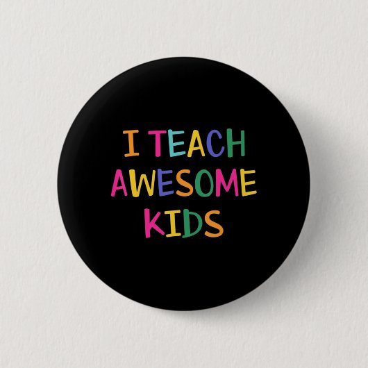 Ich unterrichte Phantastische Kinder-Autismus-Lehr Button (Vorderseite)