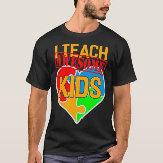 Ich unterrichte Phantastische Kinder Niedlich Auti T-Shirt