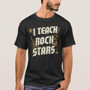 Ich unterrichte Rockstars Lustiger Lehrer Rocks Ba T-Shirt
