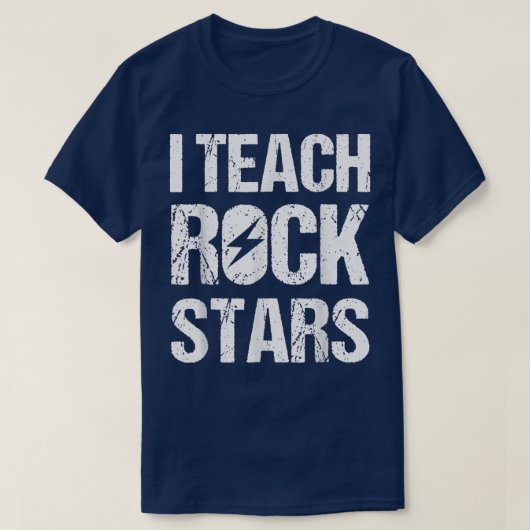 Ich unterrichte Rockstars Shirt Funny Music Teache (Design vorne)