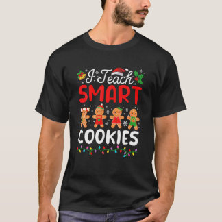 Ich unterrichte Smart Cookies Lehrer Weihnachten W T-Shirt