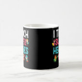 Ich unterrichte Super Heroes Kaffeetasse (Mittel)