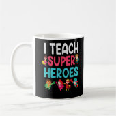 Ich unterrichte Super Heroes Kaffeetasse (Links)