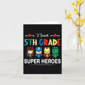 Ich unterrichte Superhelden der 5. Klasse CK an de Karte (Gelbe Blume)