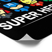 Ich unterrichte Superhelden der 5. Klasse wieder z Poster (Ecke)