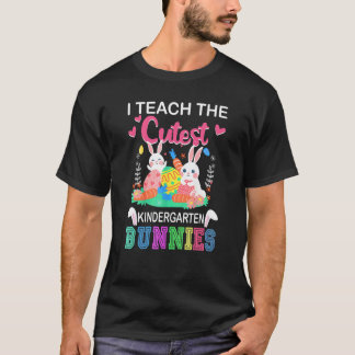 Ich unterrichte süßeste Kindergarten-Hasen Osterta T-Shirt