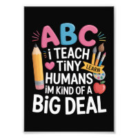 Ich unterrichte Tiny Humans Lehrerauswertungsschul