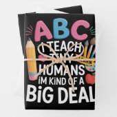 Ich unterrichte Tiny Humans Lehrerauswertungsschul Geschenkpapier Set (Beispiel)