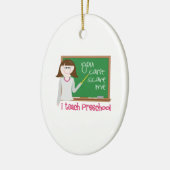 Ich unterrichte Vorschule Keramik Ornament (Links)