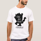 Ich unterrichte Wild Things Lehrerleben, lustige L T-Shirt (Vorderseite)