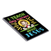 Ich unterrichte winzige Menschen über Jesus Christ Notizblock (Rechte Seite)