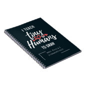 Ich unterrichte winzige Menschen, um Personalisier Notizblock (Rechte Seite)