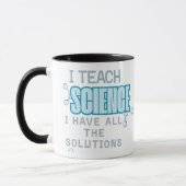 Ich unterrichte Wissenschaft in blau Ich habe alle Tasse (Links)