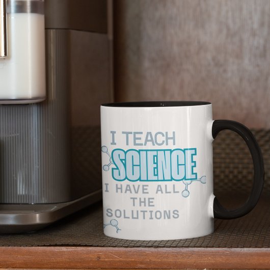 Ich unterrichte Wissenschaft in blau Ich habe alle Tasse