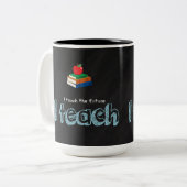 Ich unterrichte zweifarbige tasse (Vorderseite Links)