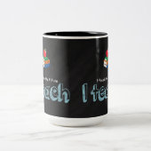 Ich unterrichte zweifarbige tasse (Mittel)