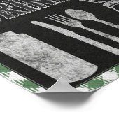 Ich unterschreibe GRILLEN Party Green Food Bar Foo Poster (Ecke)