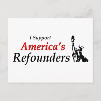 Ich unterstütze Amerikas Reformer Postkarte