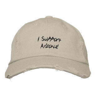 Ich unterstütze Arizona! Bestickte Baseballkappe