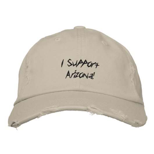 Ich unterstütze Arizona! Bestickte Baseballkappe (Vorderseite)