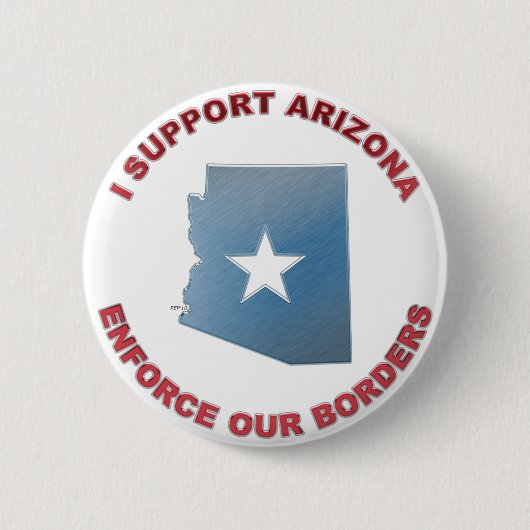 Ich unterstütze Arizona Button (Vorderseite)