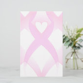 Ich unterstütze, Brustkrebs-Bewusstsein_ Briefpapier (Stehend Vorderseite)