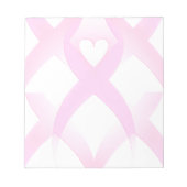 Ich unterstütze, Brustkrebs-Bewusstsein_ Notizblock (Vorderseite)