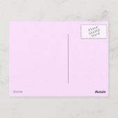 Ich unterstütze, Brustkrebs-Bewusstsein_ Postkarte (Rückseite)