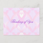 Ich unterstütze, Brustkrebs-Bewusstsein_ Postkarte (Vorderseite)