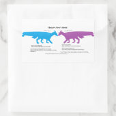 Ich unterstütze Ceras Zielaufkleber Rechteckiger Aufkleber (Tasche)