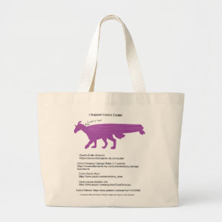 Ich unterstütze Ceras Zieltasche Jumbo Stoffbeutel