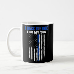 Ich unterstütze das Blau für die Polizei meines So Kaffeetasse