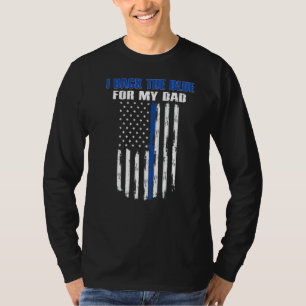 Ich unterstütze das Blau für die Polizeibeamten me T-Shirt