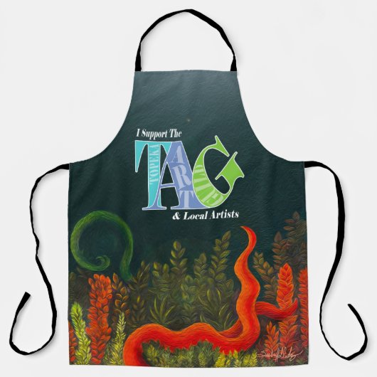 Ich unterstütze das Design des Topeka Art Guild Schürze (Vorderseite)