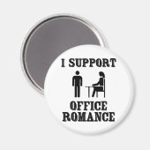 Ich unterstütze das Office Romance Magnet (Vorderseite/Rückseite)