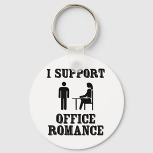 Ich unterstütze das Office Romance Schlüsselanhänger