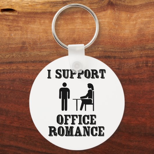 Ich unterstütze das Office Romance Schlüsselanhänger (Vorderseite)