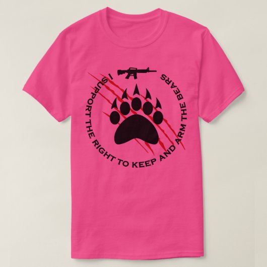 Ich unterstütze das Recht, die Bären behalten und T-Shirt (Design vorne)