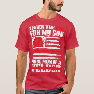 Ich unterstütze das Rote Stolz Mutter von Schweiße T-Shirt