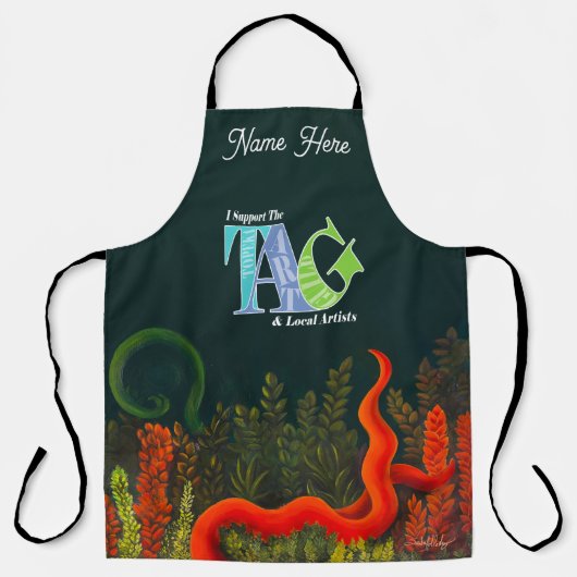 Ich unterstütze das Topeka Art Guild Design Apron Schürze (Vorderseite)