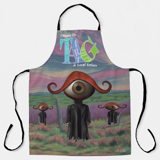 Ich unterstütze das Topeka Art Guild Design Apron Schürze (Vorderseite)