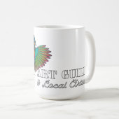 Ich unterstütze das Topeka Art Guild Huhn Kaffeetasse (VorderseiteRechts)