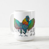 Ich unterstütze das Topeka Art Guild Huhn Kaffeetasse (Vorderseite Links)