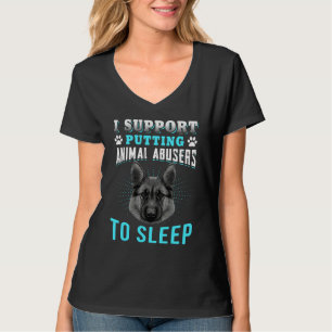 Ich unterstütze, dass Tierhändler Beagle D schlafe T-Shirt