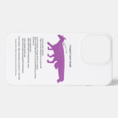 Ich unterstütze den Fall Ceras Goals iPhone Hülle (Rückseite (Horizontal))