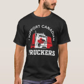 Ich unterstütze den kanadischen Truckers T - Shirt (Vorderseite)