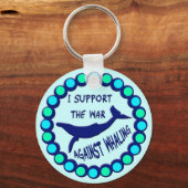 ICH UNTERSTÜTZE DEN KRIEG GEGEN DEN WALD SCHLÜSSELANHÄNGER (Vorderseite)