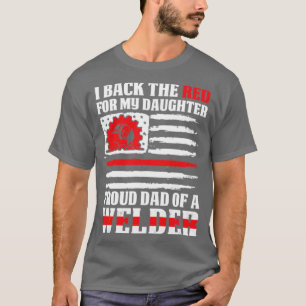 Ich unterstütze den roten, stolzen Vater der Welde T-Shirt
